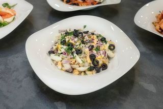 Salada de Grão com Bacalhau