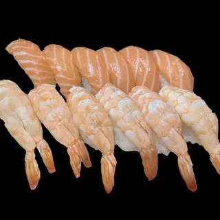 A 30 - Nigiri Salmão e Gambas - Caixa com 12 Peças