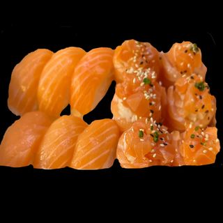 A44-Nigiri+gunkan salmão.