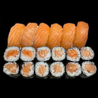 A53-Nigiri+maki salmão