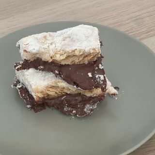 Palha italiana recheada de nutela