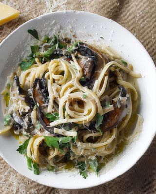 Spaghetti Panna e Funghi Porcini
