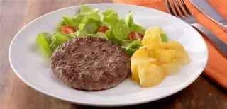 Hambúrguer no Prato