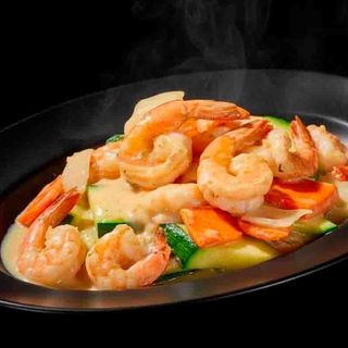 Gambas com Caril