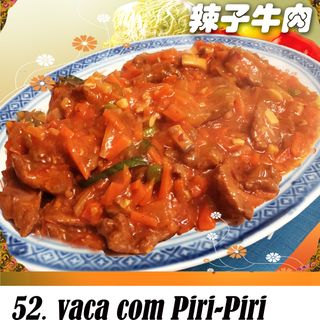 Vaca com piri-piri