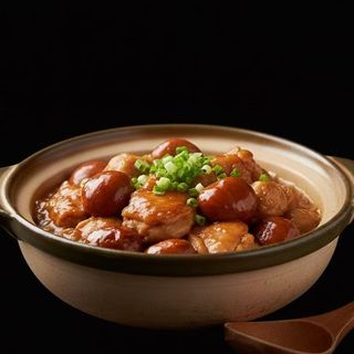 Galinha com Castanhas na Caçarola