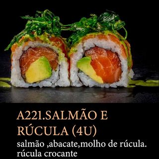 A221.URAMAKI SALMÃO E RÚCULA