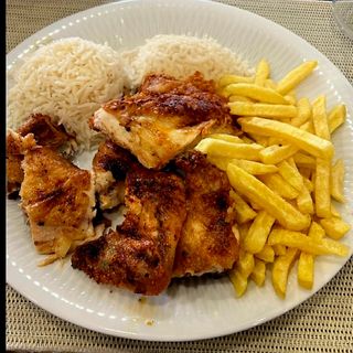 Meio franguinho de churrasco