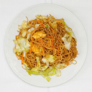 Massa de Arroz com Camarão