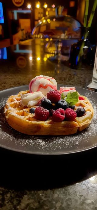 Waffle de Frutos Vermelhos