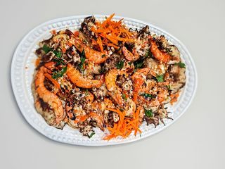 Chocos Grelhados com Gambas