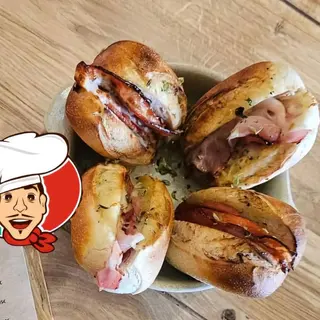 Pão D'Alho com Mozzarella e Recheio