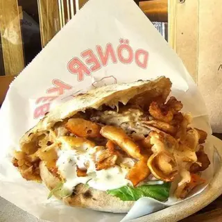 Kebab em pão pizza