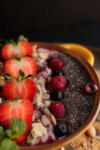 Taça Smothie de Frutos Vermelhos