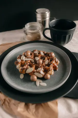 Waffle Amêndoa