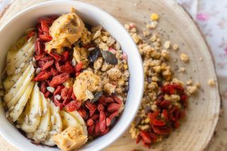 Açaí com Banana e Manteiga de Amendoim