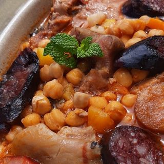 Cozido de grão à Alentejana
