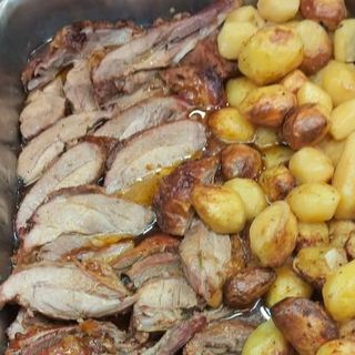 Perna de peru assada no forno 1 dose