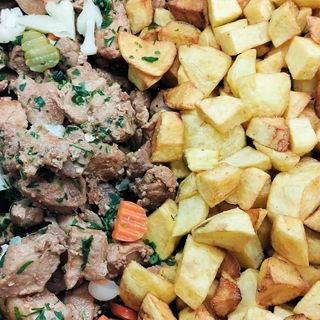 Carne de porco á portuguesa 1 dose