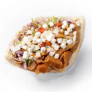 Kebab no Pão Turco com Queijo