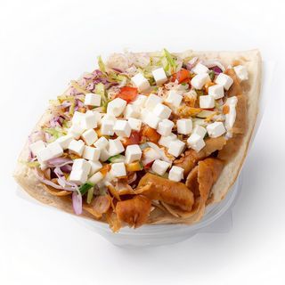 Kebab no Pão Turco Especial Com Queijo