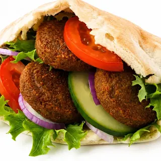 Menu Pao turcu Falafel com Queijo (vegetariano)