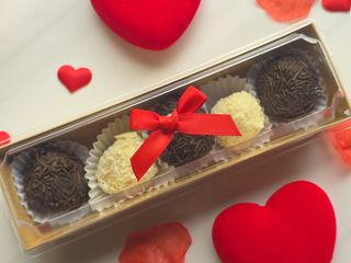 Caixa de brigadeiros do Amor