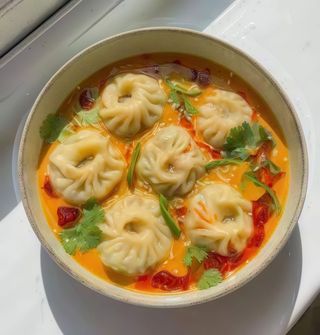 Vegetabe Jhol Momo (dumpling soup)