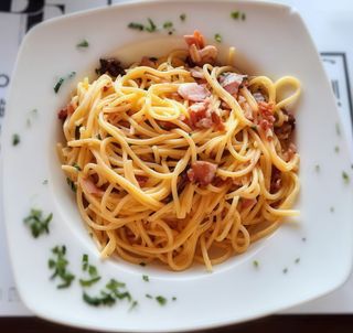 Esparguete à Carbonara