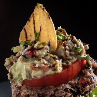 Hamburguer Mexicano VEGAN (inclui batatas fritas))