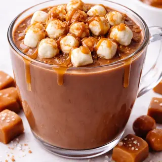 Chocolate quente caramelo