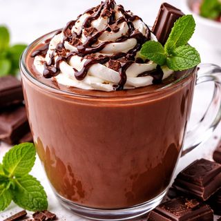 Chocolate quente menta