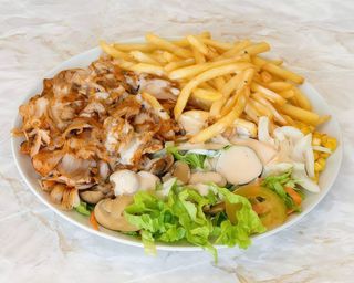 Kebab grande no Prato