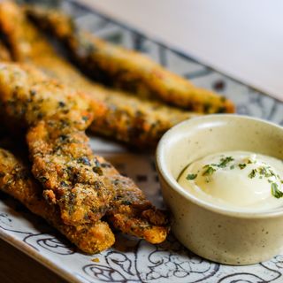 Tiras de Frango Panadas