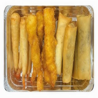 Caixa com crepes de Gambas e Japonês e panado de Gambas(B08)