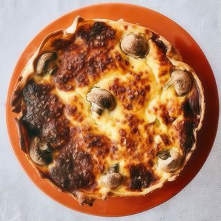 Quiche de Cogumelos e Alho Francês | inteira (+-1,5kg) - Assada