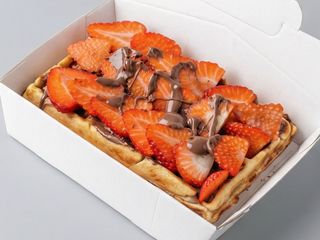 Waffle Bruxelas Milka Morangos