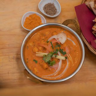  Masala de grão-de-bico/Chana Masala