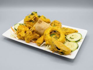 Prato misto de vegetariano/Mix Veg Platter 