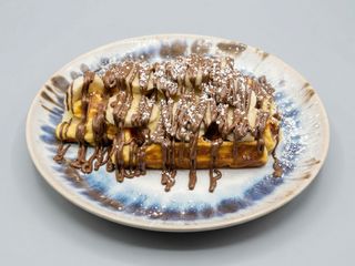 Waffle de Nutella com Banana