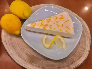 Tarte de Limão com Manjericão