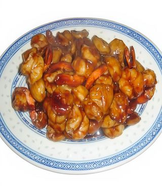 Gambas com Castanha