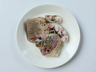 Wrap de Almôndegas de Aveia e Cogumelos