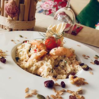 Risotto com Camarão