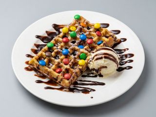 Waffle de M&M's