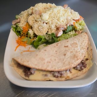 Taco Especial de Carne, Queijo e Cogumelos