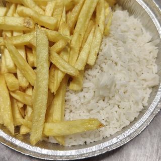 Batata frita e Arroz 