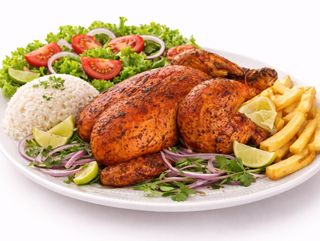 MENU Tandoori Chicken +batata+salada+rice