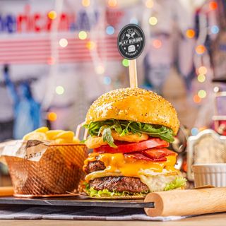 Play Fat Burger + Batata frita Artesanal