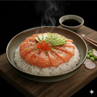 Poke Sashimi Salmão e Abacate